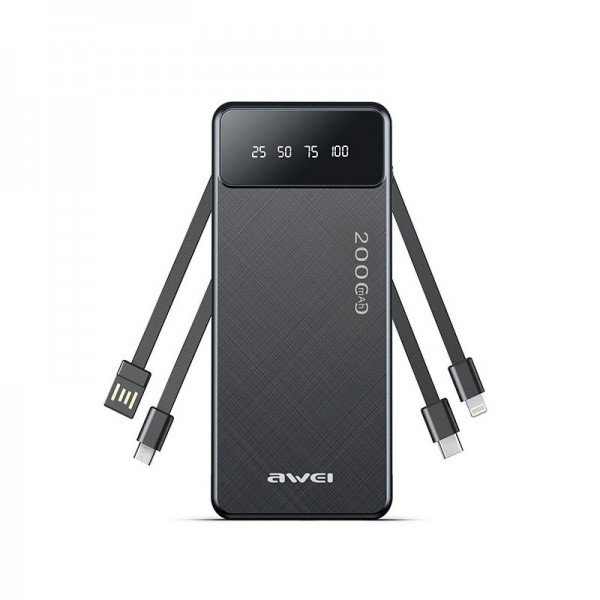 P132K Power Bank 20000mAh Μαύρο